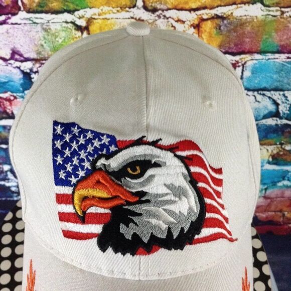 Bald Eagle USA Embroidered Hat Cap One Size Fits All - Picture 3 of 10